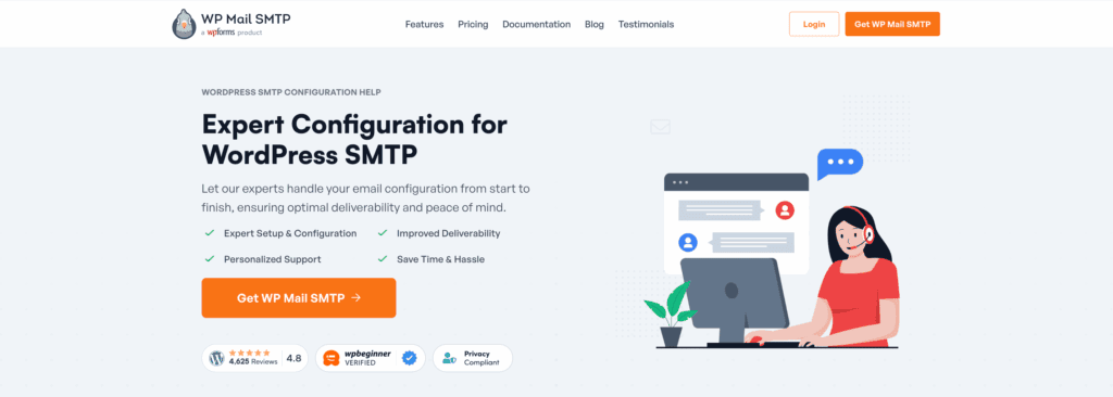 WP mail smtp white glove