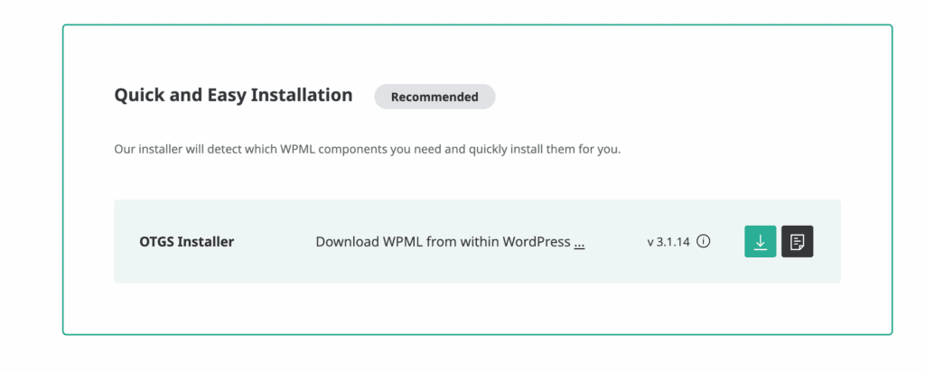 WPML file installation