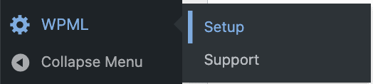 WPML menu