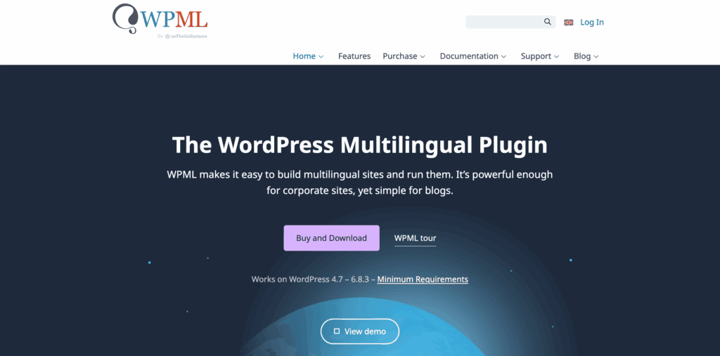 WPML plugin home page
