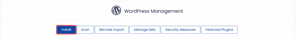install WordPress cPanel