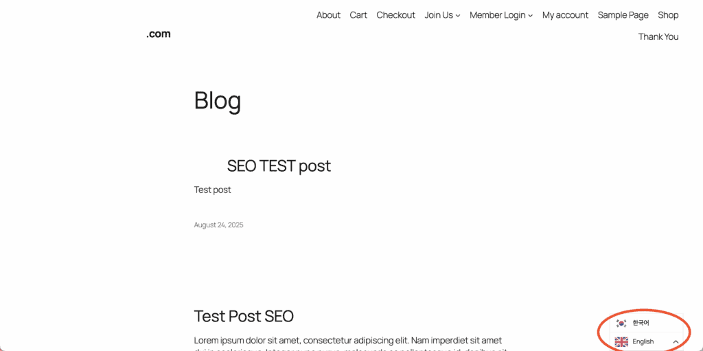 language switcher weglot