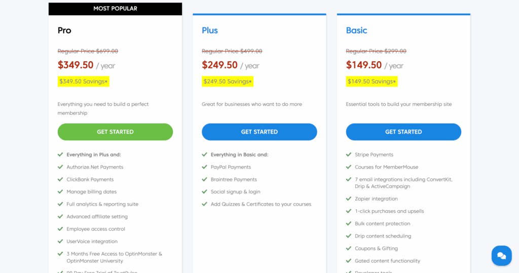 membermouse review pricing