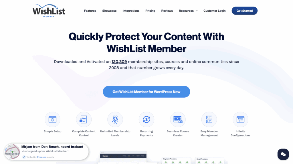 wishlist home page
