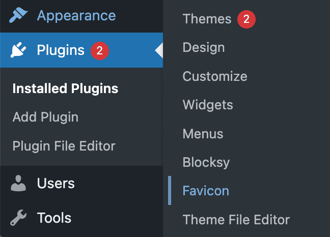 Access favicon plugin