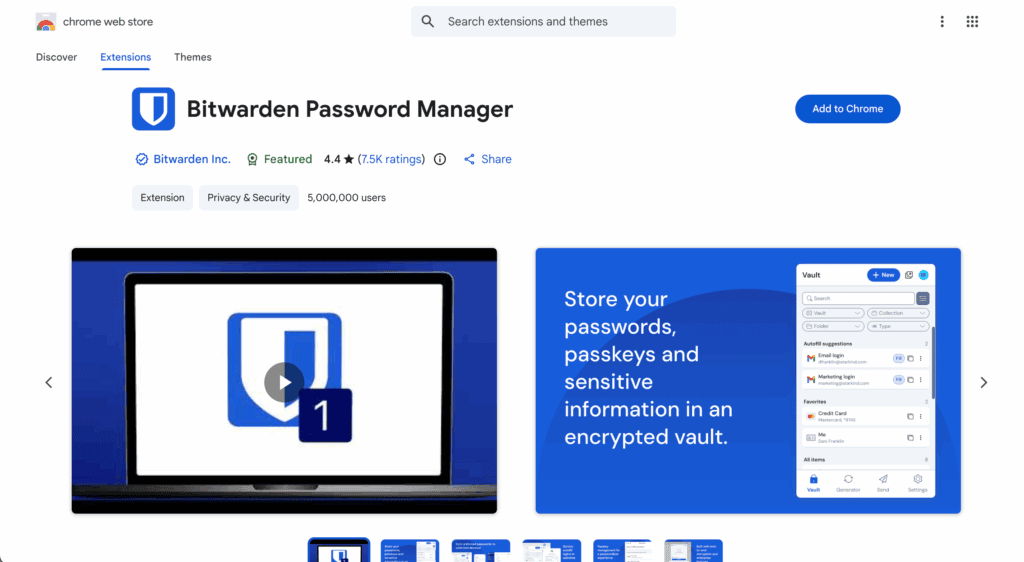 Bitwarden password manager