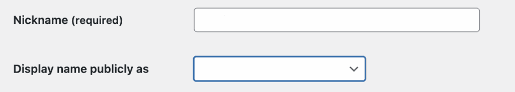Change nickname and display name