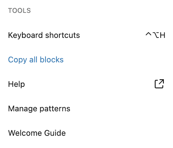 Copy all blocks