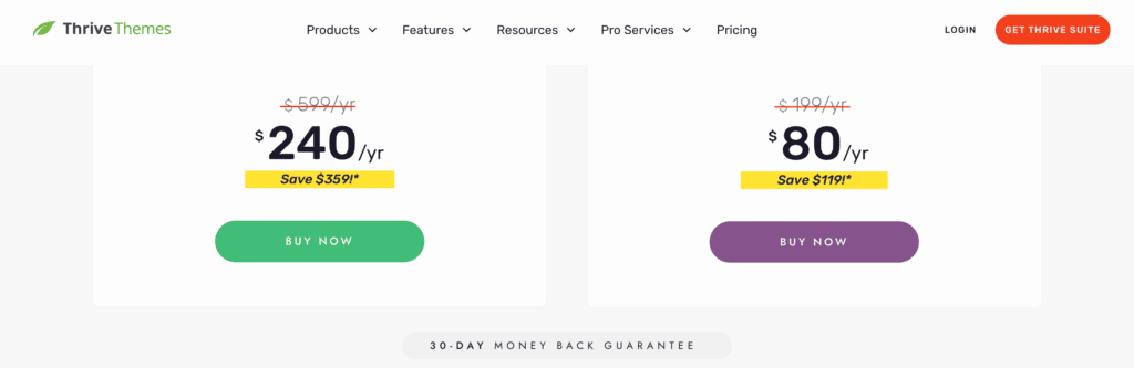 thrive quiz builder review pricing