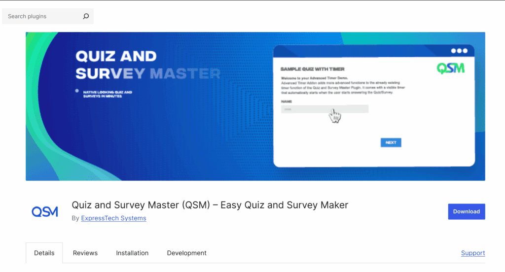 quiz and survey master wordpress plugin review banner image