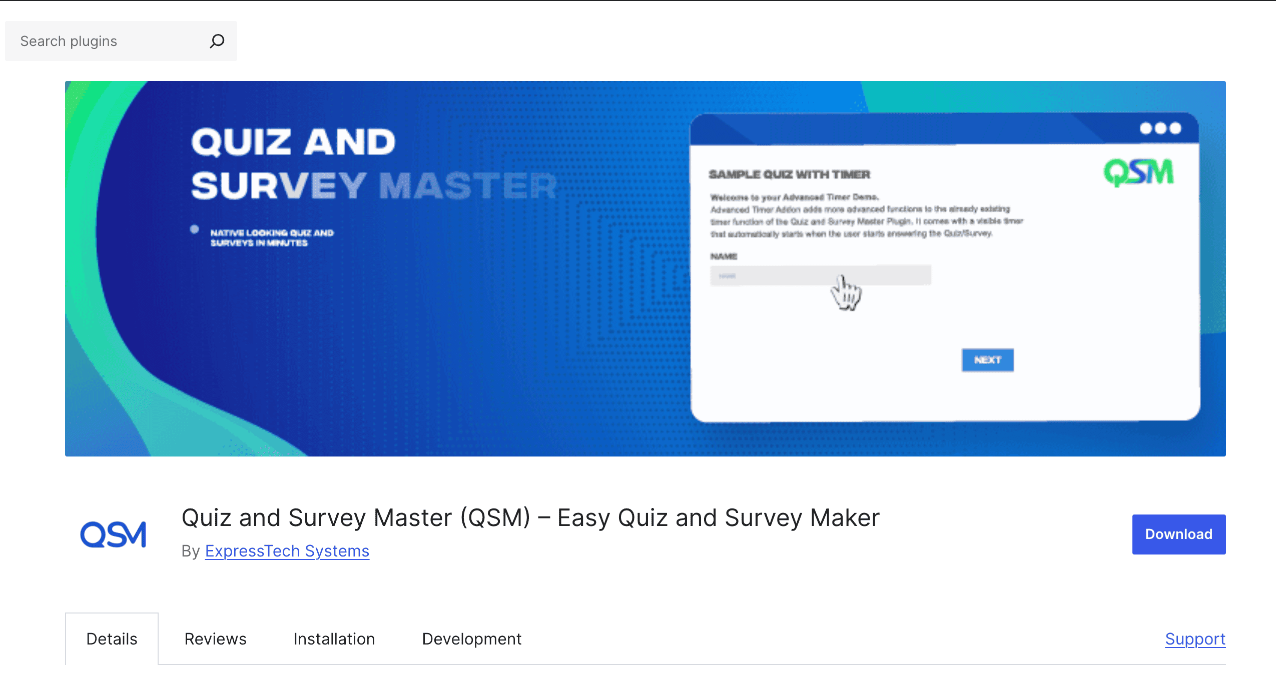 wordpress quiz plugin qsm banner