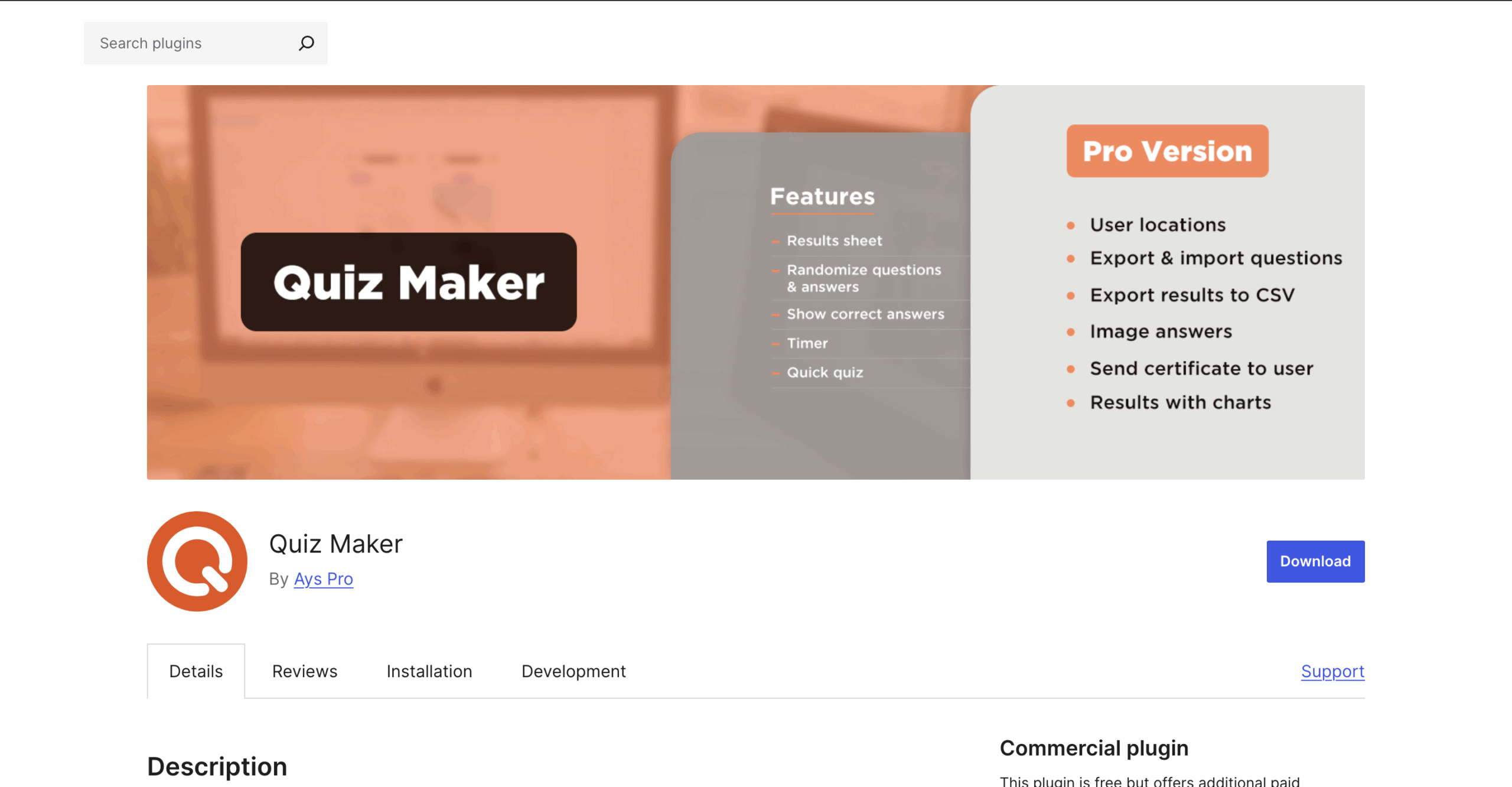 wordpress quiz plugin quiz maker