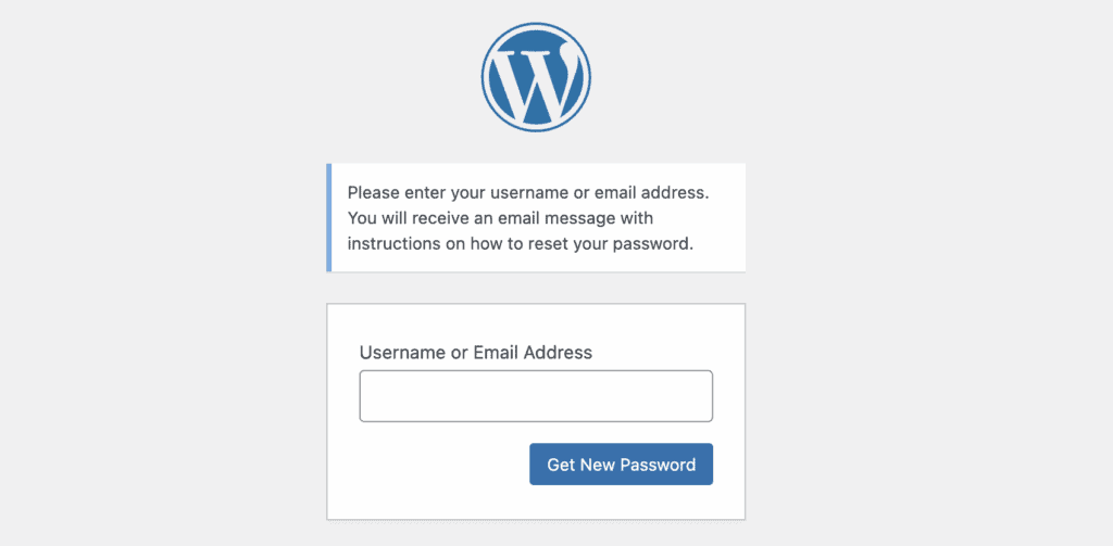 Reset password