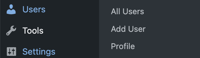 User selection 