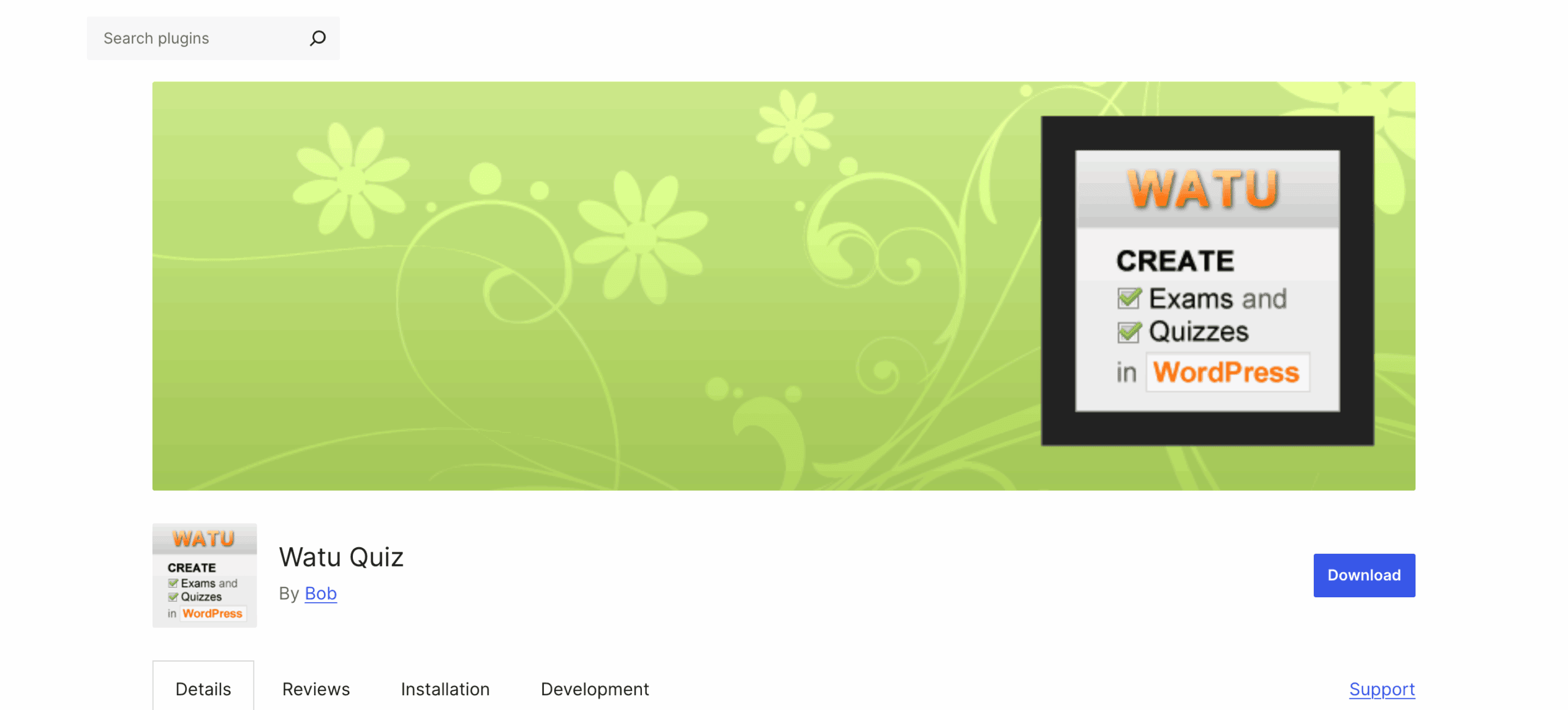 wordpress quiz plugin watu quiz banner