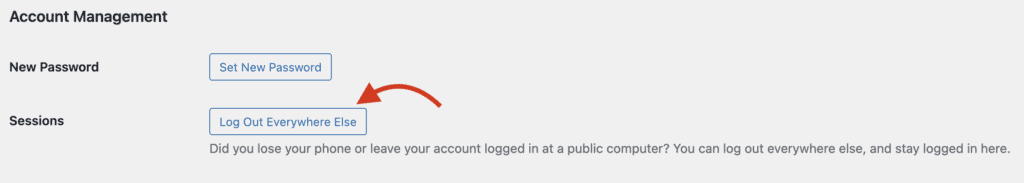 logout option