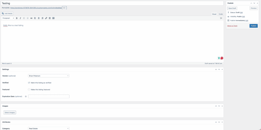 Add-a-listing hivepress