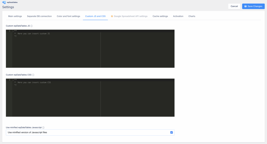 Custom CSS