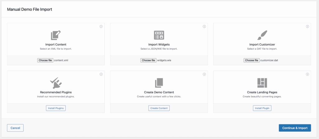 Demo file import HivePress