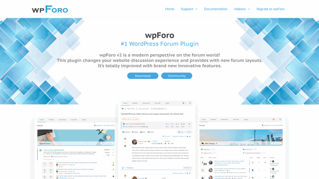 wordpress forum plugin wpforo