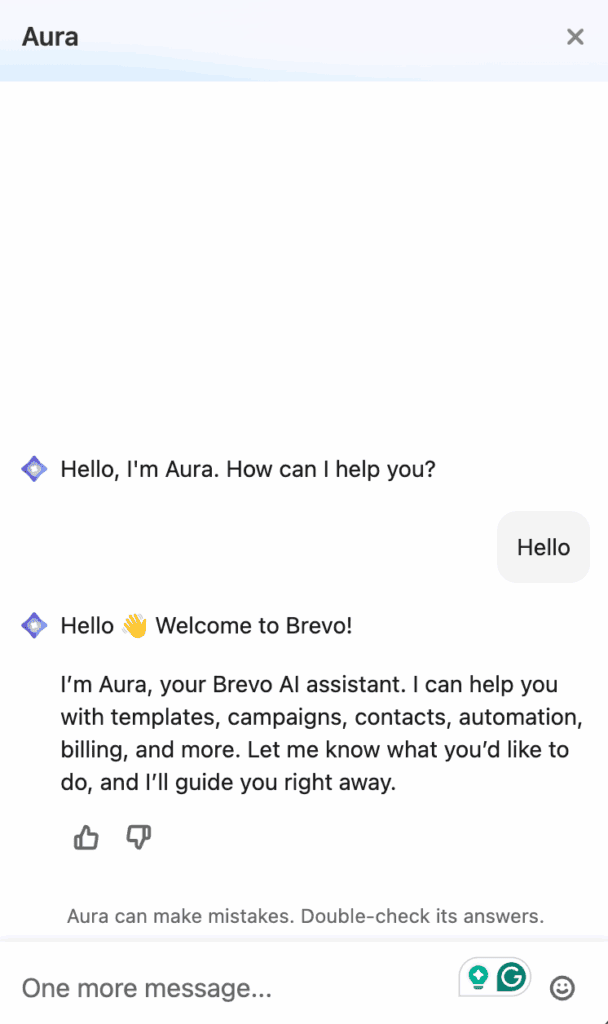 Aura AI brevo