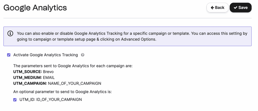Google Analytics brevo