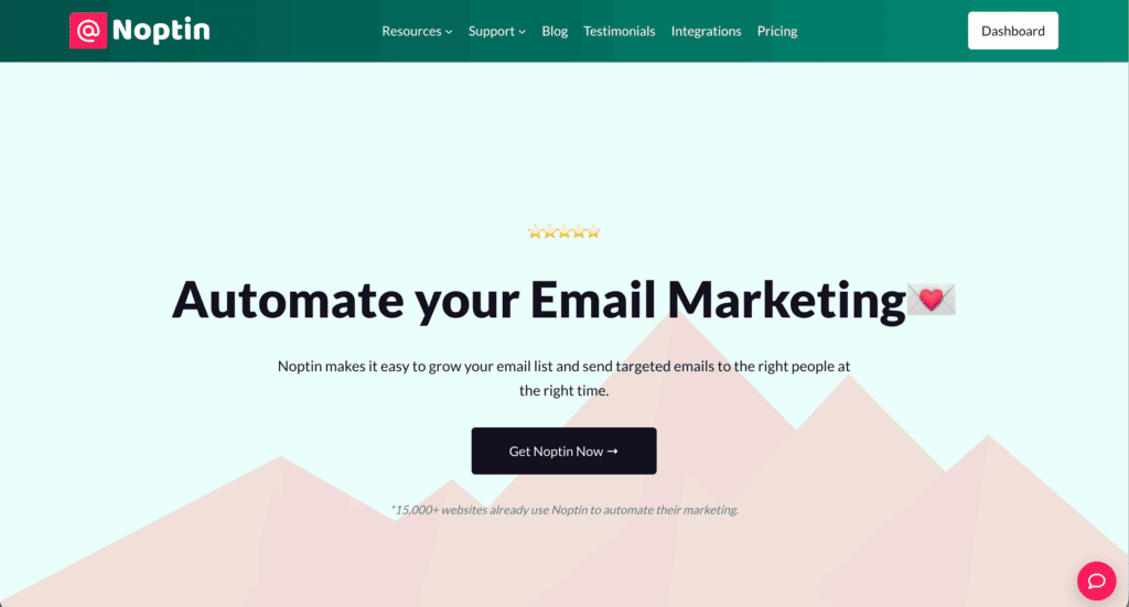 Noptin homepage