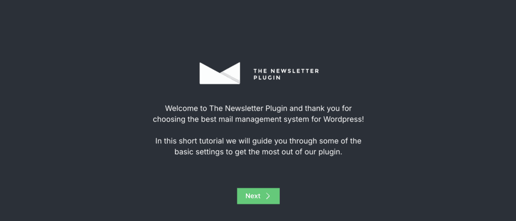 Onboarding-The newsletter plugin
