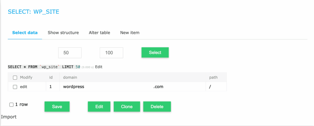 wp_site domain name change