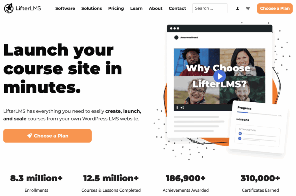 LifterLMS homepage
