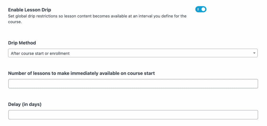 LifterLMS content dripping