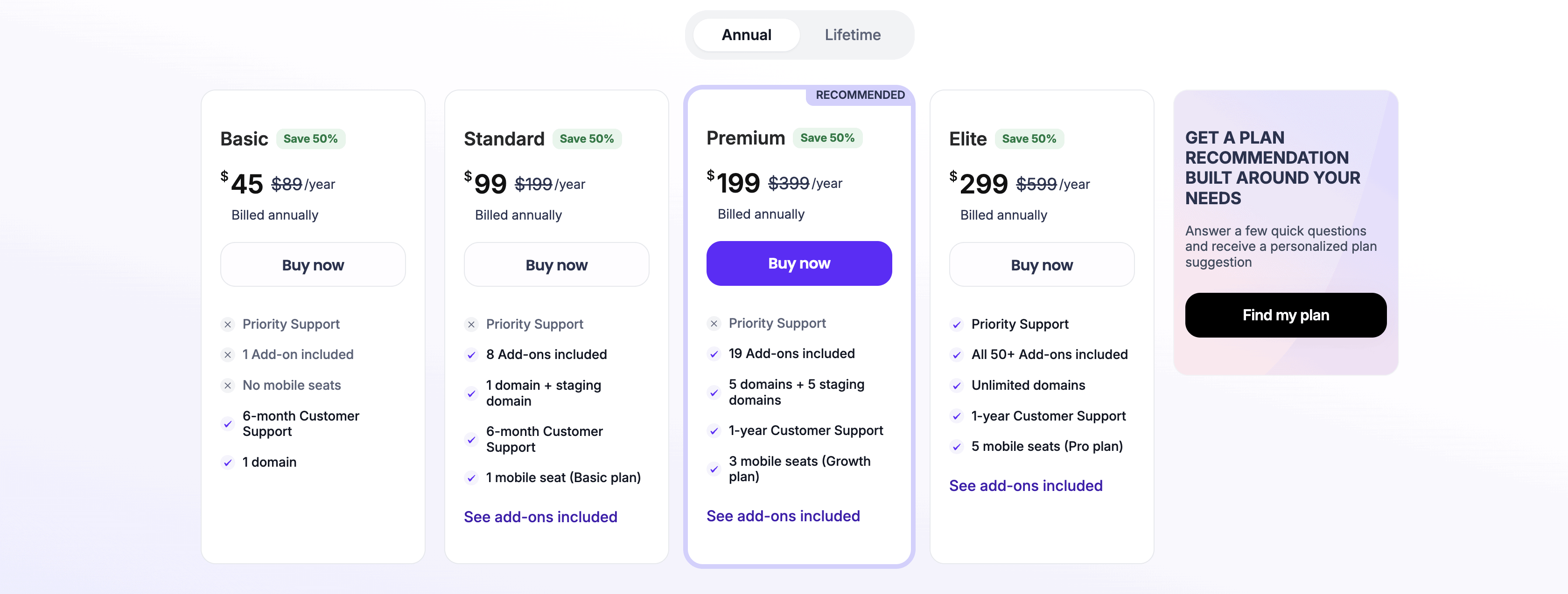 annual pricing Booknetic
