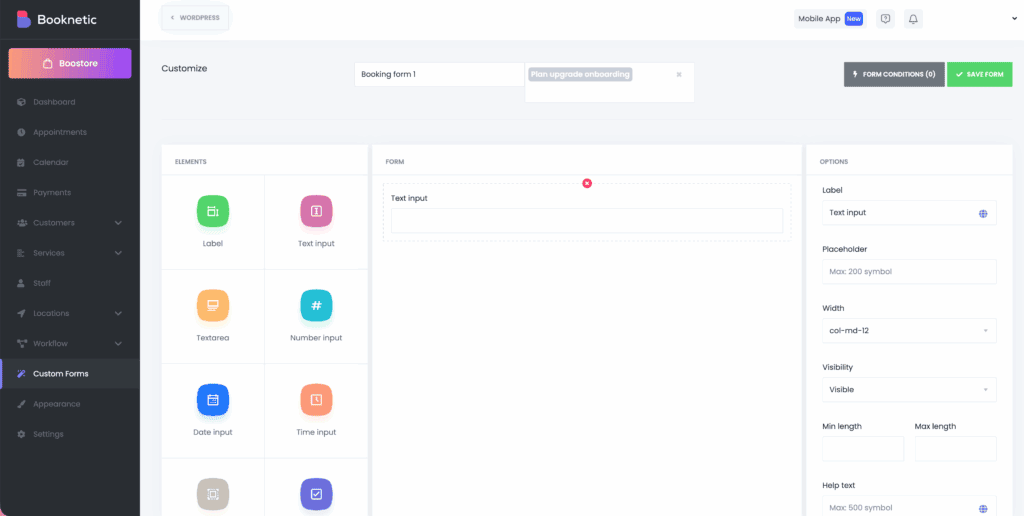 Booking forms booknetic