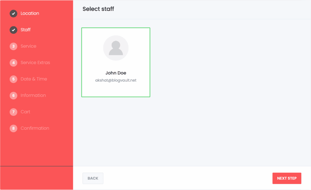 Client dashboard