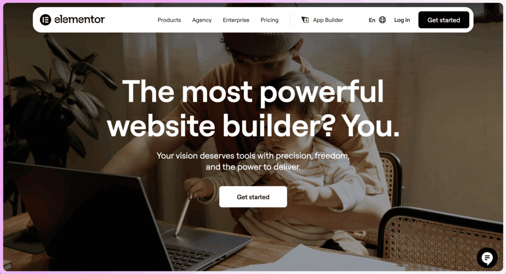 Elementor homepage