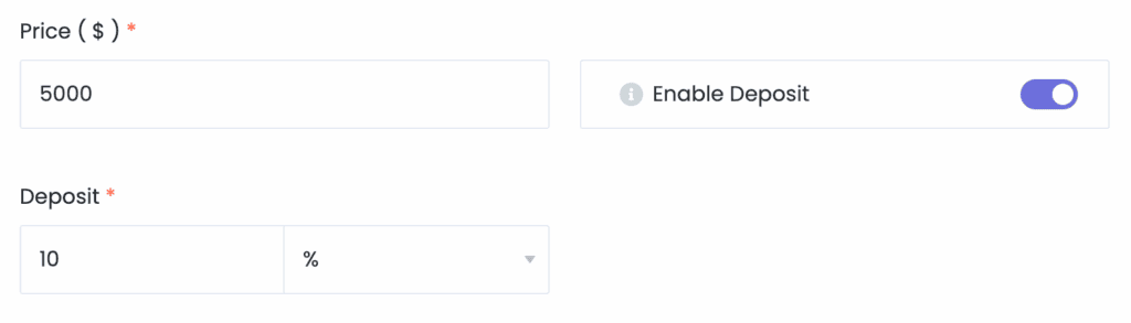 enable deposit