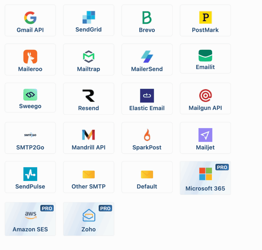 Post SMTP mail services