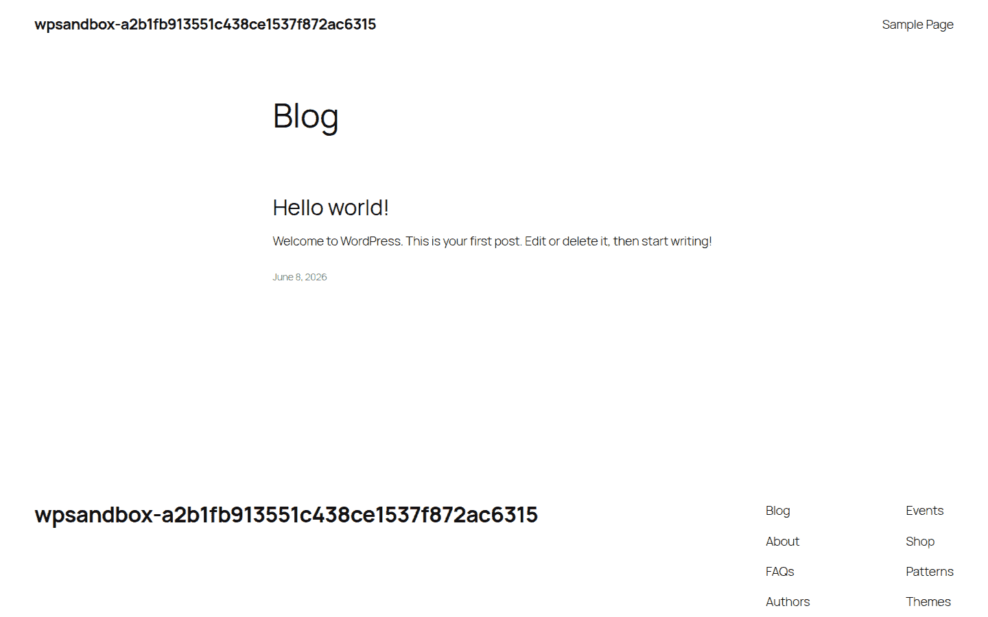 Root WordPress site loading successfully after multisite setup checks