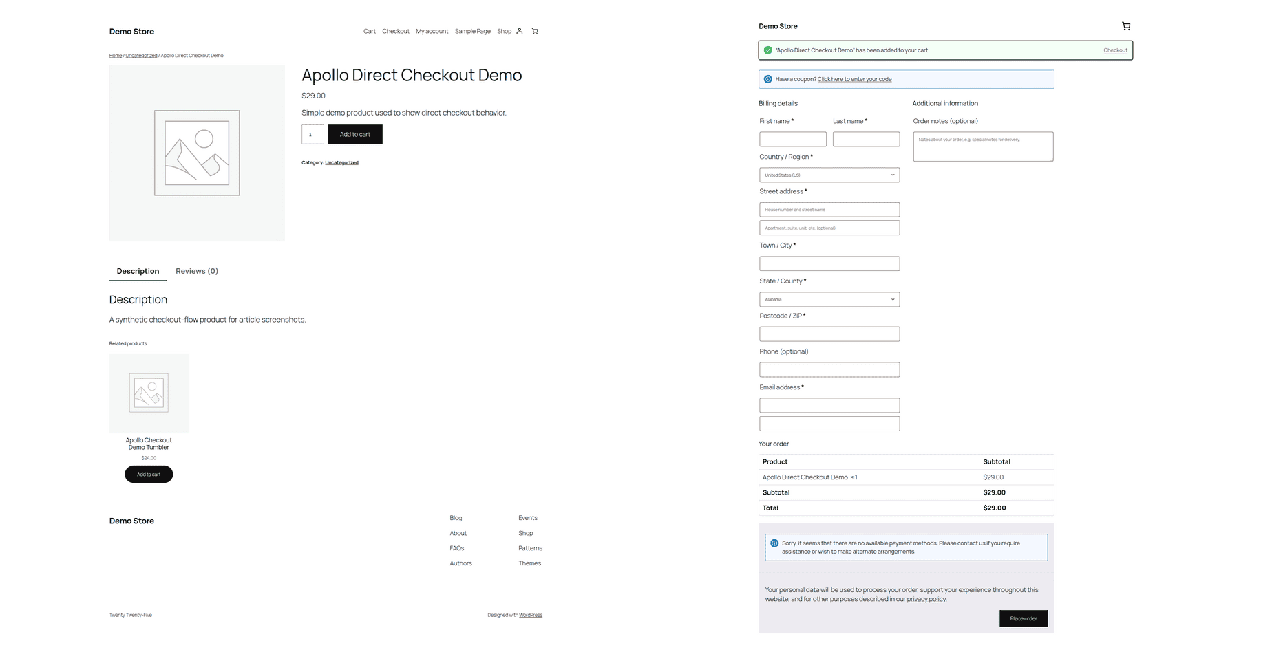 Direct Checkout flow from product add-to-cart to WooCommerce checkout