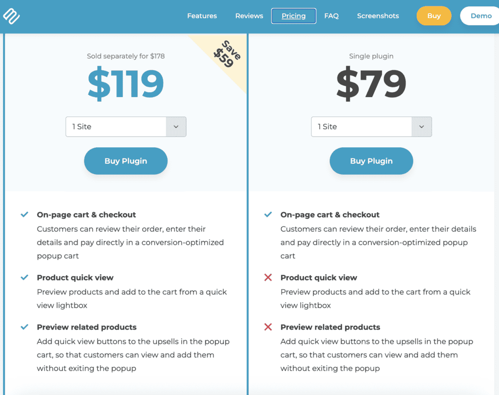 fastcart pricing